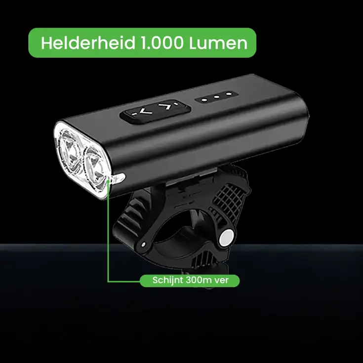 BLAZE - Fietslamp 1.000 Lumen & 5.200 Powerbank