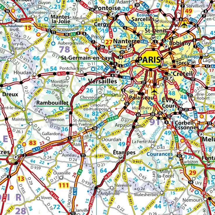 Wegenkaart National 792 Frankrijk 2026