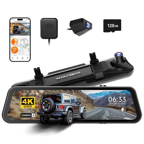 G900 Pro 4K Wifi GPS 128gb Mirror dashcam