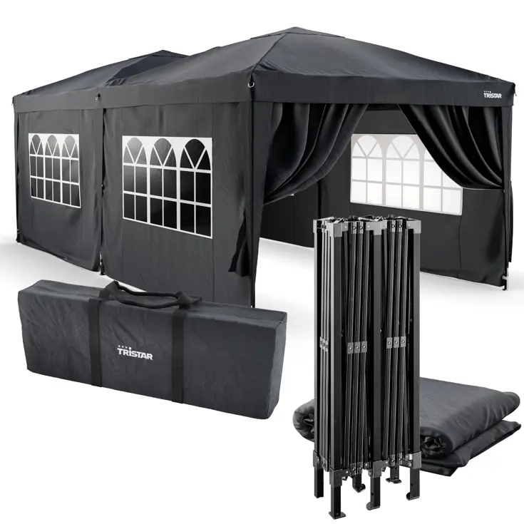 Partytent 6x3m - PT-7809 - Antraciet - Easy Up