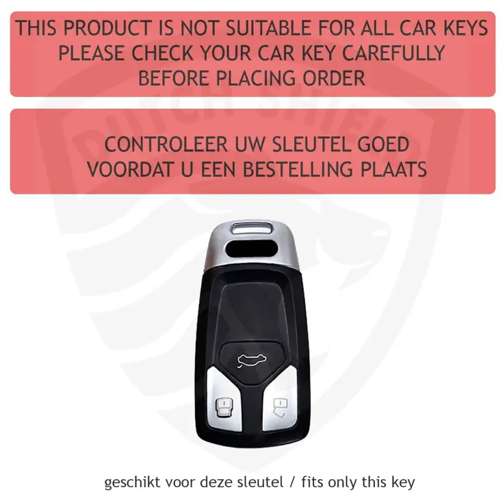 TPU Sleutelhoesje voor Audi zwart B3