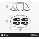 Luxe Pop Up Tent - 4 persoons - 2000MM waterkolom
