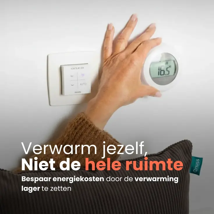 Qnuss Warmtekussen Ribstof 45x45