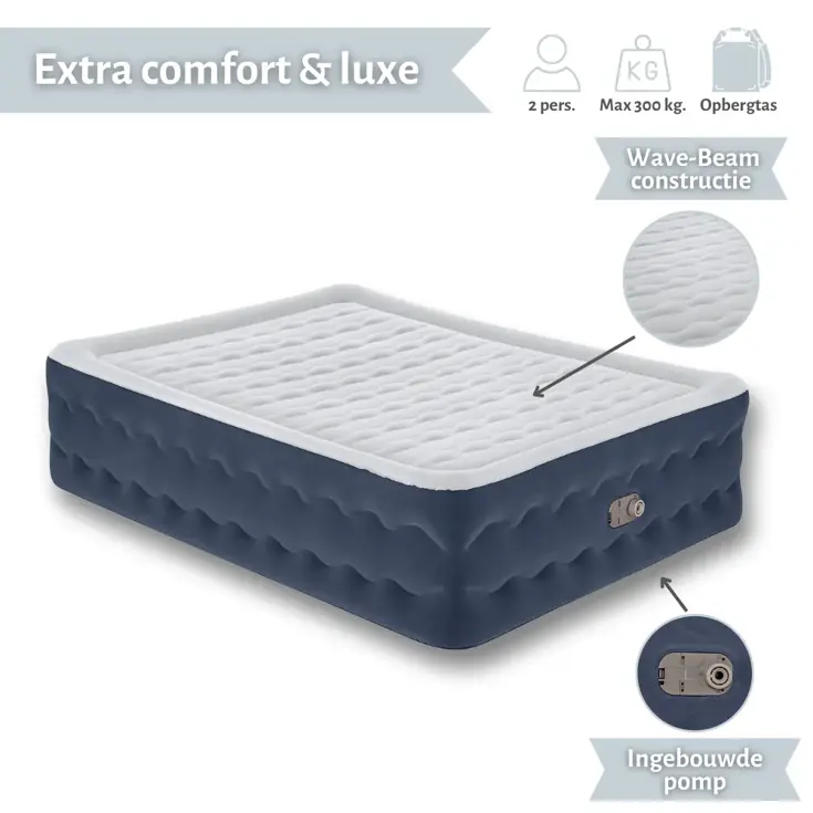 Luchtbed - Bestway - 2P - 152x203 cm + pomp