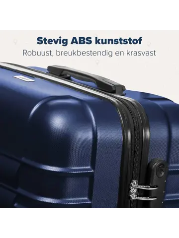 Kofferset – 2 Delig – 38L – Donkerblauw