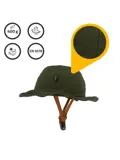 Vizorz SwitchCap fietshelm - Green sunny classic