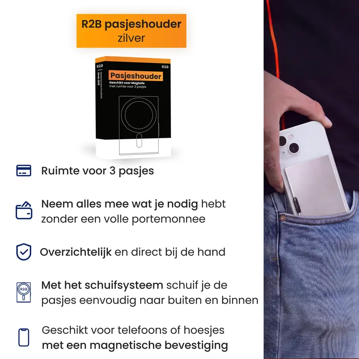 Pasjeshouder - MagSafe - 3 pasjes