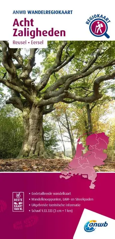 ANWB Wandelkaart Acht Zaligheden 