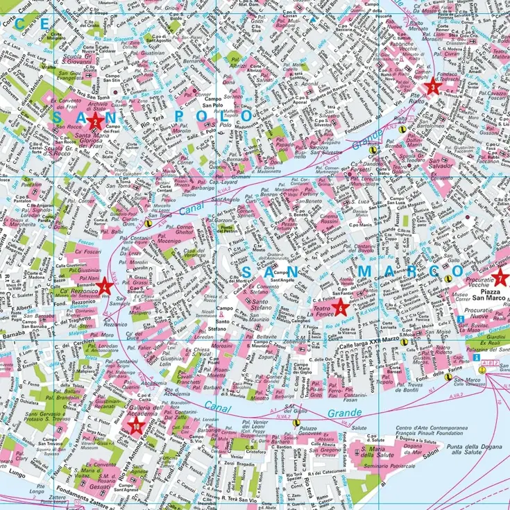 Stadsplattegrond City Map Venetië 1:5.500