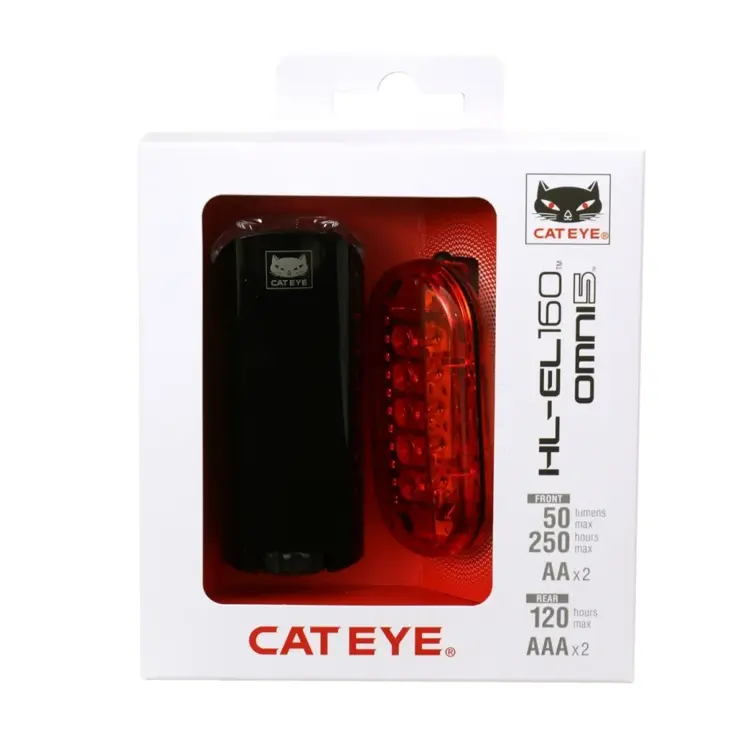 Cateye Lampset Hl-El160 + Omni 5 Tl-Ld155R