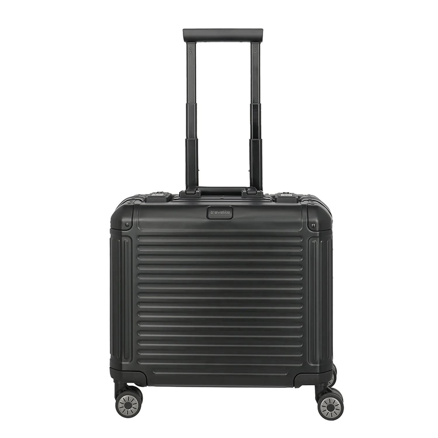 Travelite  Next 4W Business Wheeler black matt  Zwart