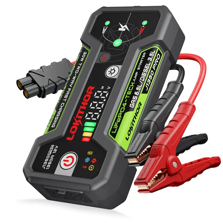 Jumpstarter 12V 1350A met Powerbank & LED
