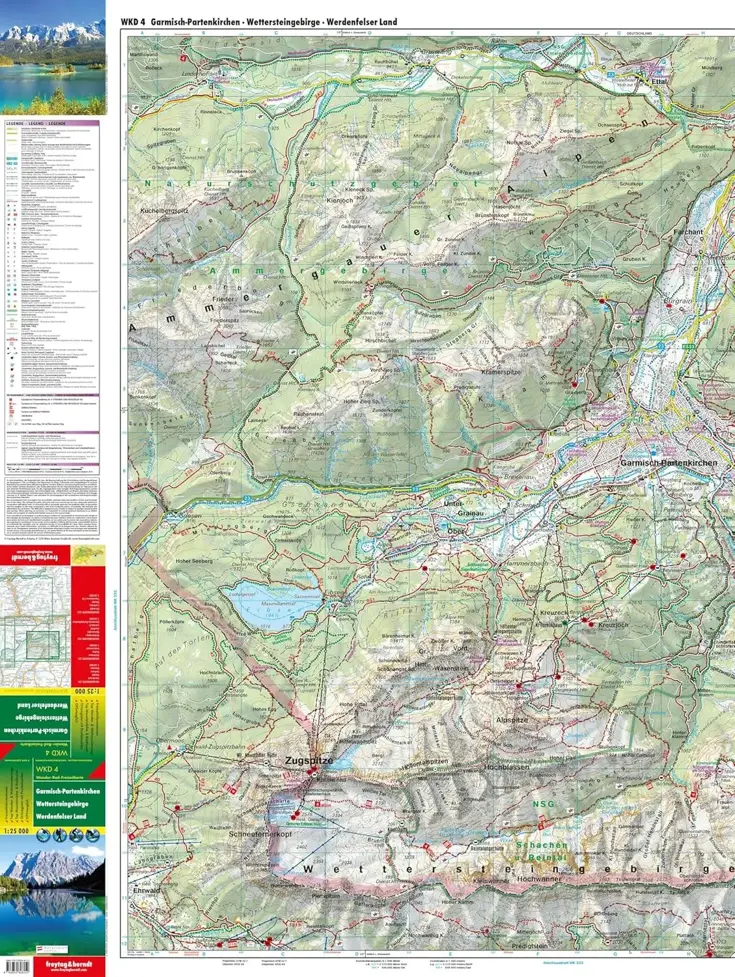 Wandelkaart WKD4 Garmisch-Partenkirchen