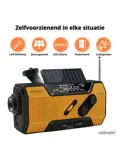 Noodradio® Solar Opwindbaar Met Batterijen
