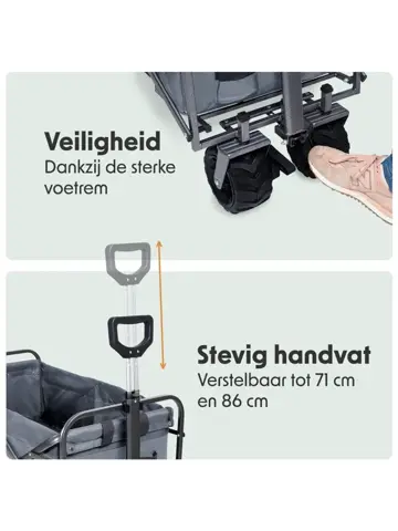 LifeGoods Bolderkar - 80KG - 94L