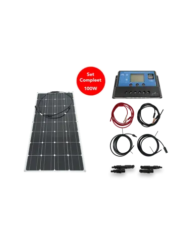 Bergproducts 100 watt flexibel zonnepaneelset