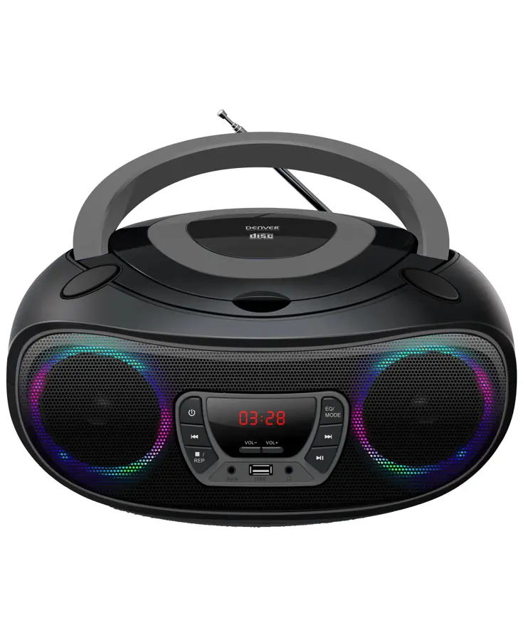Denver TCL212BTG FM-Radio Incl. Bluetooth Boombox