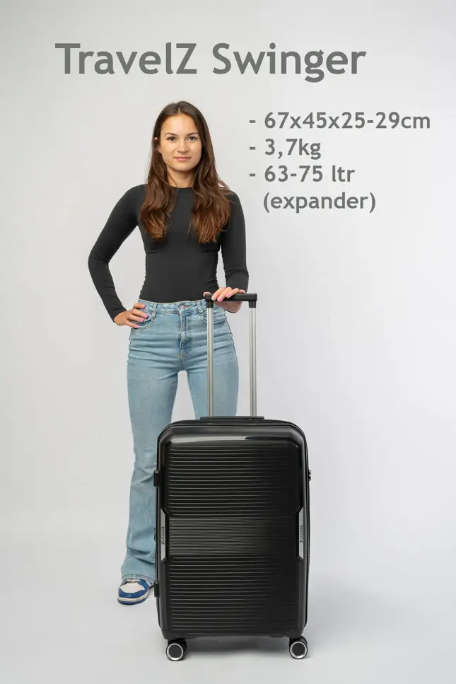 Swinger Middenmaat koffer met Expander 67cm