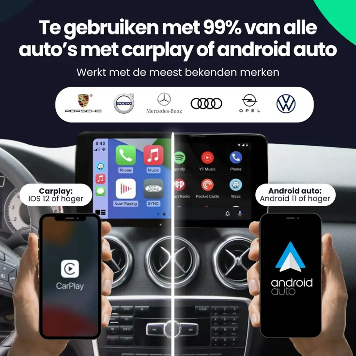 CarPlay Dongle - Draadloos - CarPlay/Android Auto