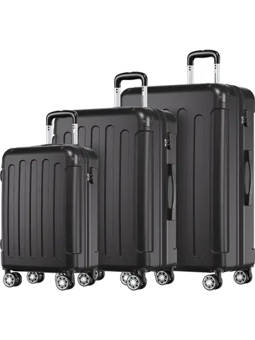 Kofferset – 3 Delig – 38L – Zwart