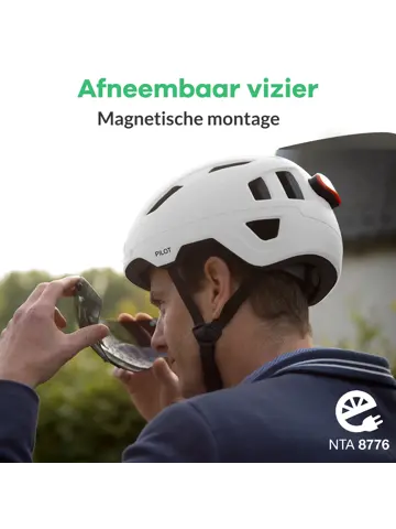 PILOT fietshelm met regencap