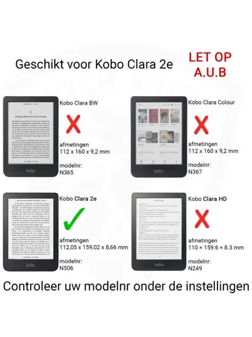 Ereader Hoesje - Origami Case Kobo Clara 2E