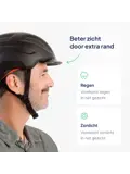 RIDER SMART fietshelm met zonneklep