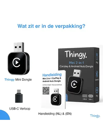 Mini 2-in-1 CarPlay & Android Auto Dongle