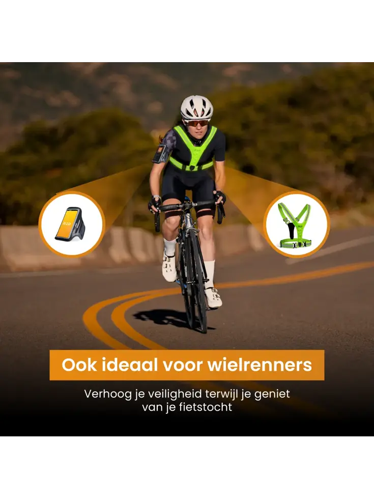 Hardloopvest oplaadbaar + Sportarmband