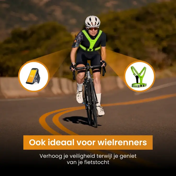 Hardloopvest oplaadbaar + Sportarmband