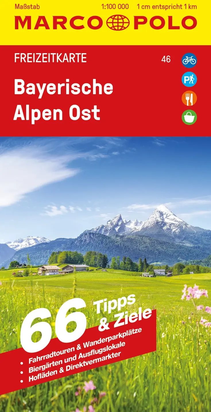 Toeristische kaart FZK46 Bayerische Alpen Ost