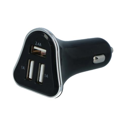 Triple USB-A Autolader 12/24V voor 3 Toestellen