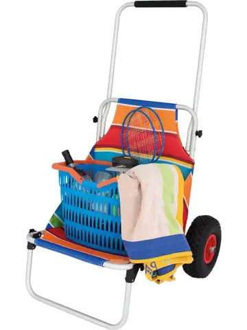 Opvouwbare Lichtgewicht Beach Trailer Stripes