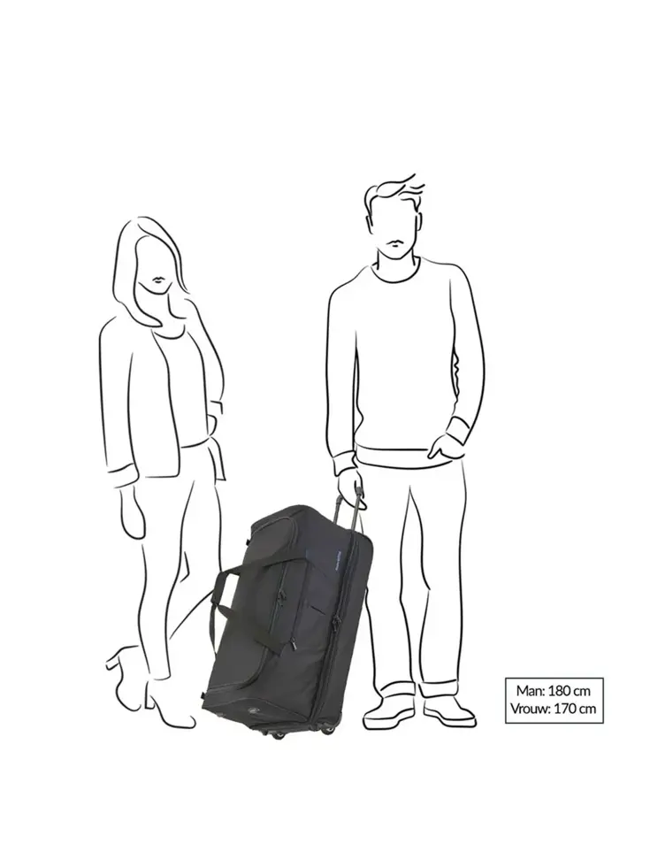 Basics Wheeled Duffle. Exp. 78cm  | 120 L