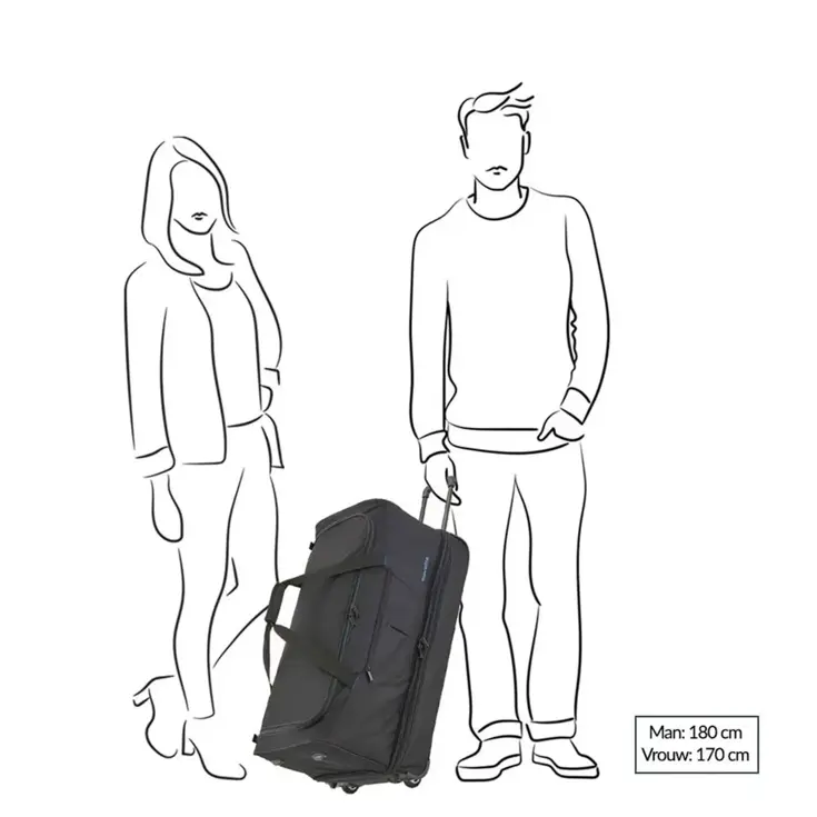 Basics Wheeled Duffle. Exp. 78cm  | 120 L