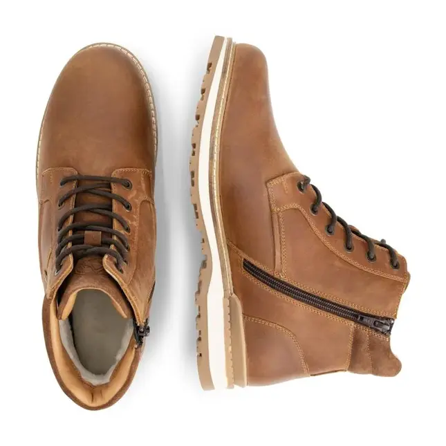 Travelin' Sig Heren - Veterboots - Wolgevoerd