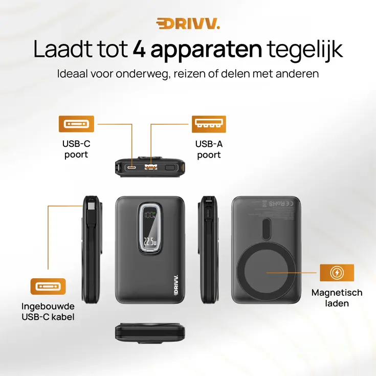 Magnetische Powerbank 10000 mAh