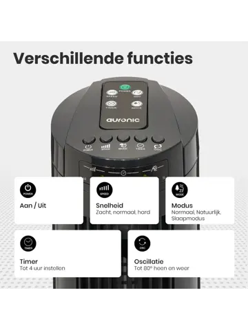 Torenventilator – 74cm – Zwart