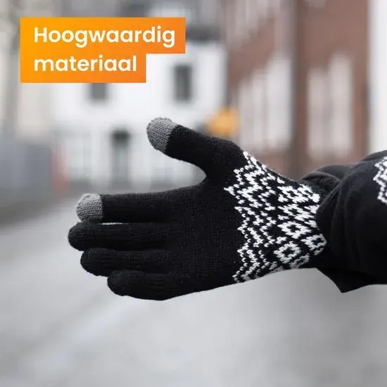 R2B Touchscreen Handschoenen Winter - Zwart