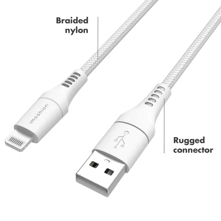 imoshion Braided Lightning-USB Kabel 3m