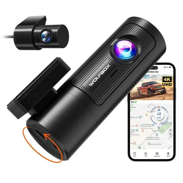 i05 4K Wifi GPS 2CH 32gb dashcam