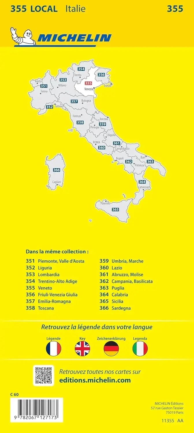 Wegenkaart Local 355 Veneto