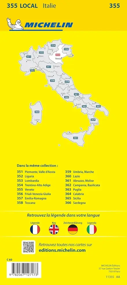 Wegenkaart Local 355 Veneto