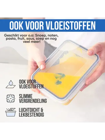 Vershoudbakjes Plastic - 18 Delig