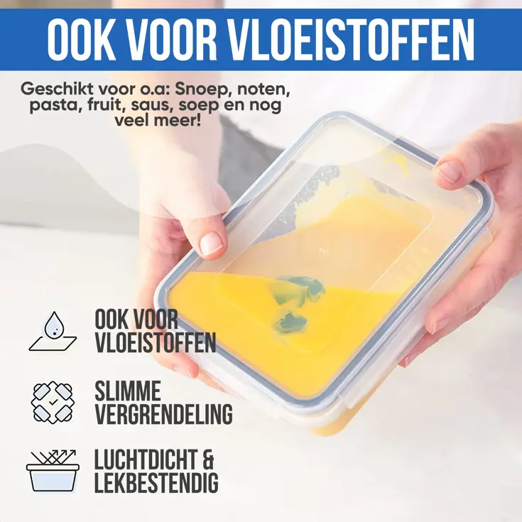 Vershoudbakjes Plastic - 18 Delig