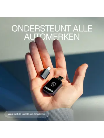 Wegman CarPlay & Android Auto Dongle 2 in 1