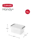 Curver Handy+ Opbergbox - 15L - 4 stuks