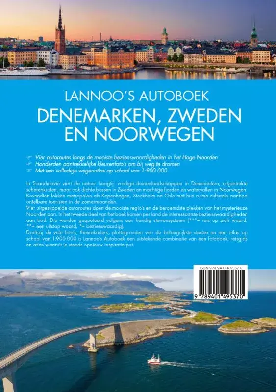 Lannoo's autoboek Denemarken, Zweden en Noorwegen 