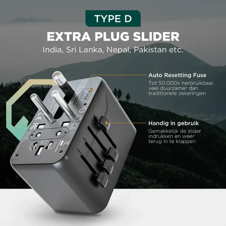 Remodius Wereldstekker Reisstekker