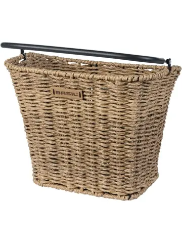 Basil Fietsmand Bremen Rattan Look met KF